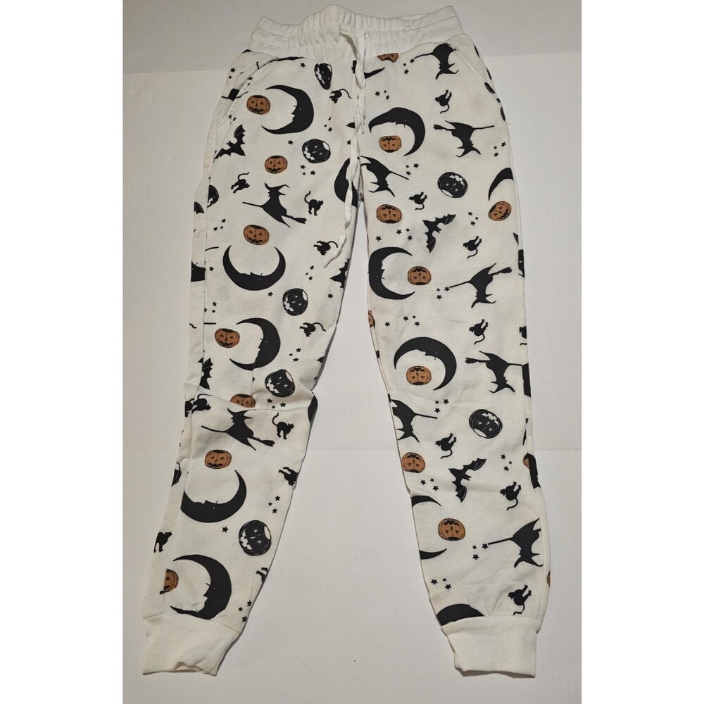 If It Were Me Womens S Halloween Jogger Pants Witch Cat Pumpkin Moon Bats